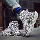 Shoes Men Sneakers Fashion Men Graffiti Sneakers Chunky Comfortable Casual Shoes Male Outdoor Walking Footwear Tenis Masculino