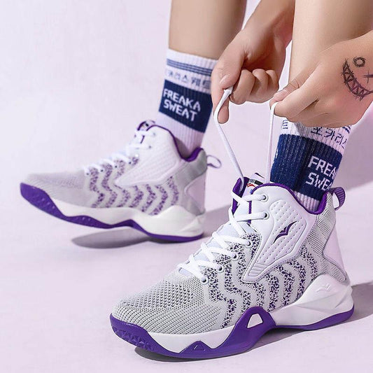 38-45 Men Non-slip Shockproof Basketball Shoes Sneakers Breathable Running Shoes Tactical Boots