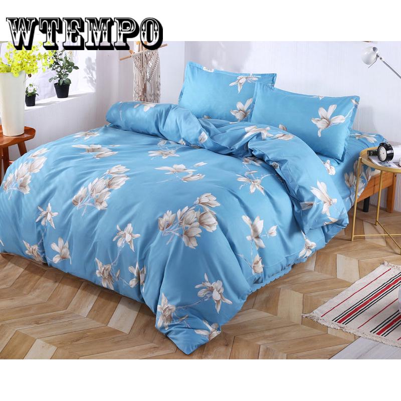 3Pcs Duvet Cover Pillowcase Set Quilt Cover Comforter Bedding Queen Size with Pillowcase Set