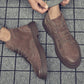 Autumn Winter Martin Boots Men's Plush Warm Cotton Boots Men's Leather Cotton Casual Snow Boots