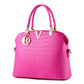 Handbags Women Pu Leather Waterproof Shoulder Shell Crocodile Pattern Bags Crossbody(Solid Color)