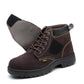 Summer High-cut Labor Insurance Shoes Anti-smashing and Anti-piercing Safety Shoes Suede Leather Steel Toe Cap Wear-resistant Safety Shoes