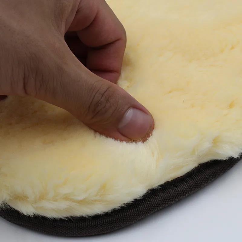 Car Wash Wool Gloves Absorbent and Thickened Special Non-shedding Pure Cotton Wipe Car Waxing Towel Microfiber Wool