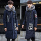 Large size Down jacket Trend Leisure Men's clothes Winter Medium and long section Cotton clothing
