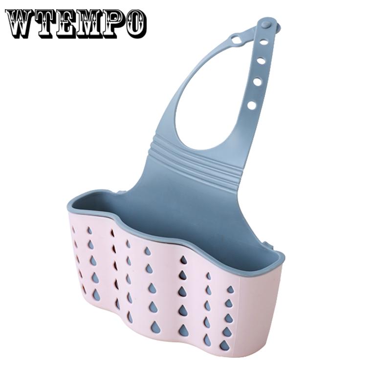 Kitchen Storage Bag Home Hanging Drain Basket Bath Storage Tools Sink Holder