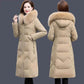 Women's Down Cotton Jacket Winter Long Section Over The Knee Thick Slim Slimming Coat Women