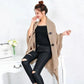 Autumn Outer Wear Shawl Cloak-style Cardigan with Buckle Loose Jacket Women's Autumn and Winter Mid-length V-neck Knitted Cloak