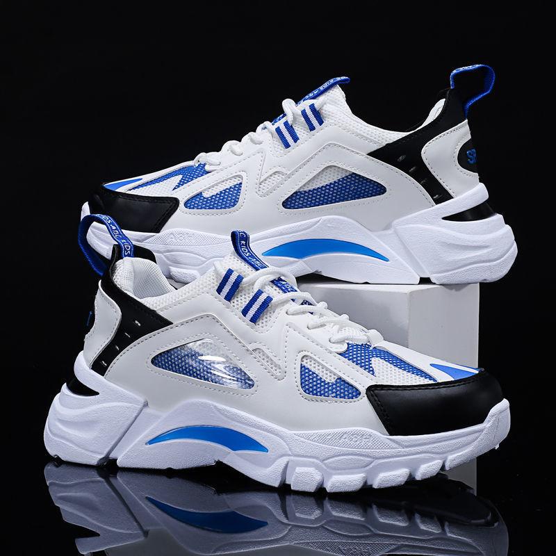 Men's Trendy Fashion Sneakers Waterproof and Odor-resistant Young Student Daddy Shoes Korean Casual Running Shoes