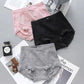 3 Packs of Mid-waist Warm Palace Underwear Women's Pure Nylon Crotch Abdomen Buttocks Waist Body Shaping Tummy Seamless Briefs Sexy Lace Edge Panties