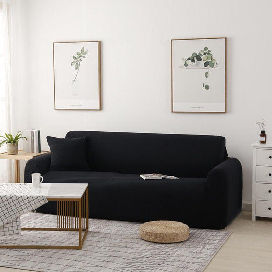 Monochrome Sofa Cover Corn velvet Anti-Slip Slipcover Solid simple Stretch Tight Couch Cover