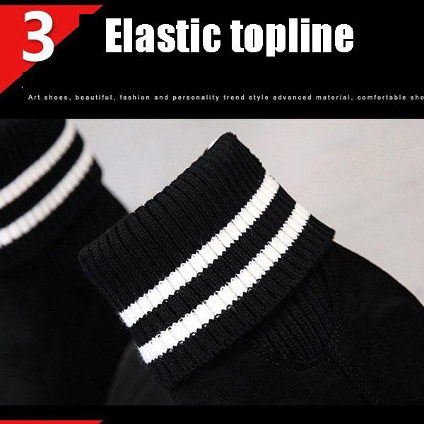 Thick-soled Ankle Boots Inner Heightening Suede Casual Snow Boot Plus Velvet Inner Martin Boots Women Soft Sole  Winter Footwear