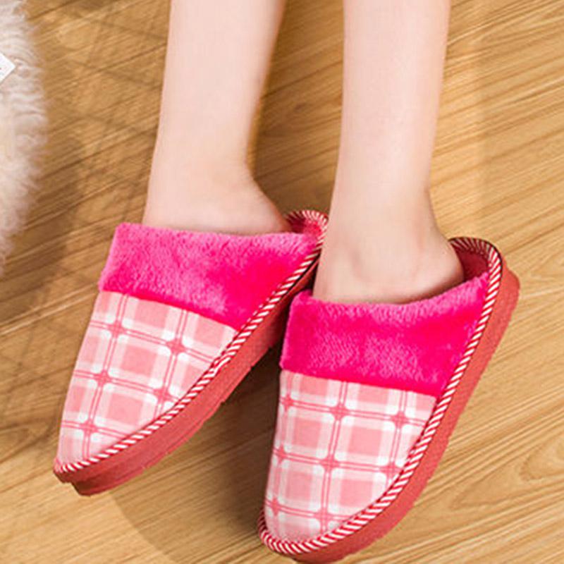 Cotton Slippers Women's Home Home Indoor Slippers Winter Non-slip Thick-soled Shoes