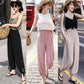 Bloomers Girls Spring and Summer Large Size Loose Nine-point Wide-leg Pants High-waisted Thin Wild Harlan Casual Pants