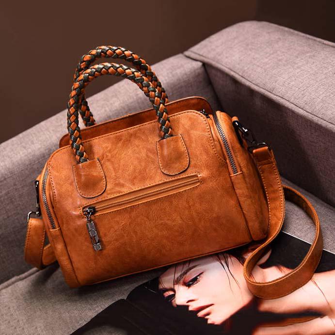 Leather Handbags Crossbody Bags for Women Shoulder Bag Ladies Vintage Handbag