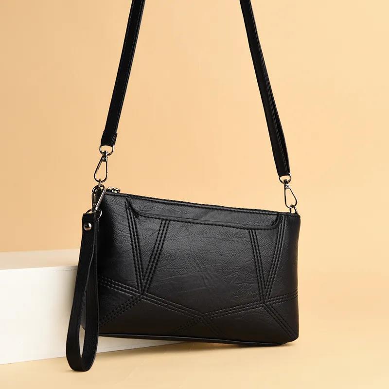 Multifunctional Leather Bag Removable Strap Women Shoulder Bags Crossbody Bags PU Leather Multi-Layer Large Capacity Classic Soft Surface