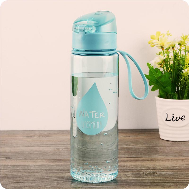 New Plastic Convenient Sports Bottle Couple Universal Vehicle Automatic Buckle Water Bottle