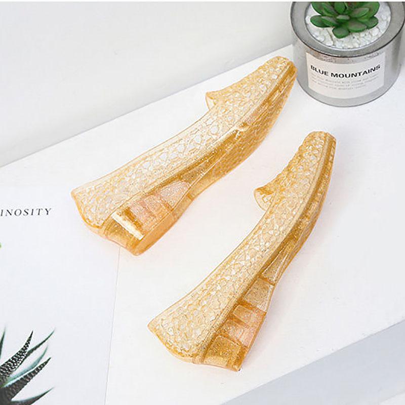 Crystal Toe Cap Sandals Women Fashion Casual Non-slip Transparent Hollow Sandals and Slippers Comfortable Net Shoes for Outer Wear In Summer