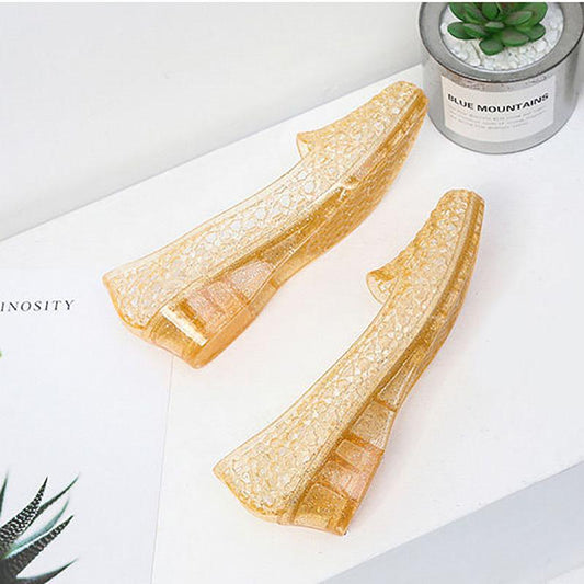 Crystal Toe Cap Sandals Women Fashion Casual Non-slip Transparent Hollow Sandals and Slippers Comfortable Net Shoes for Outer Wear In Summer