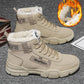 Men's Velvet Padded Snow Boots Casual Mid-high Warm Martin Boots Cotton Ankle Boots