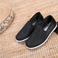 Black Cloth Shoes Men Casual Comfortable Flat Canvas Shoes