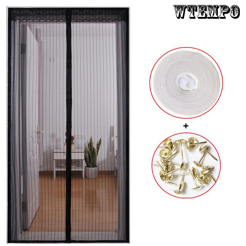 Cute Cartoon Pattern Anti-mosquito Curtain Summer Magnetic Screen Door Mosquito Net