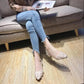Flat Shallow Shallow Shoes Women Low-heeled Tassel Pointed Toe Shoes Low-heeled Ladies Casual Shoes Work Professional Shoes