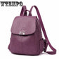 High Quality Leather Women Backpack Fashion School Shoulder Bag Bagpack Vintage Travel Bag