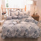 5D Carved Velvet Four-piece Crystal Velvet Warm Quilt Cover Sheets Thick Warm Velvet 4Pcs Set