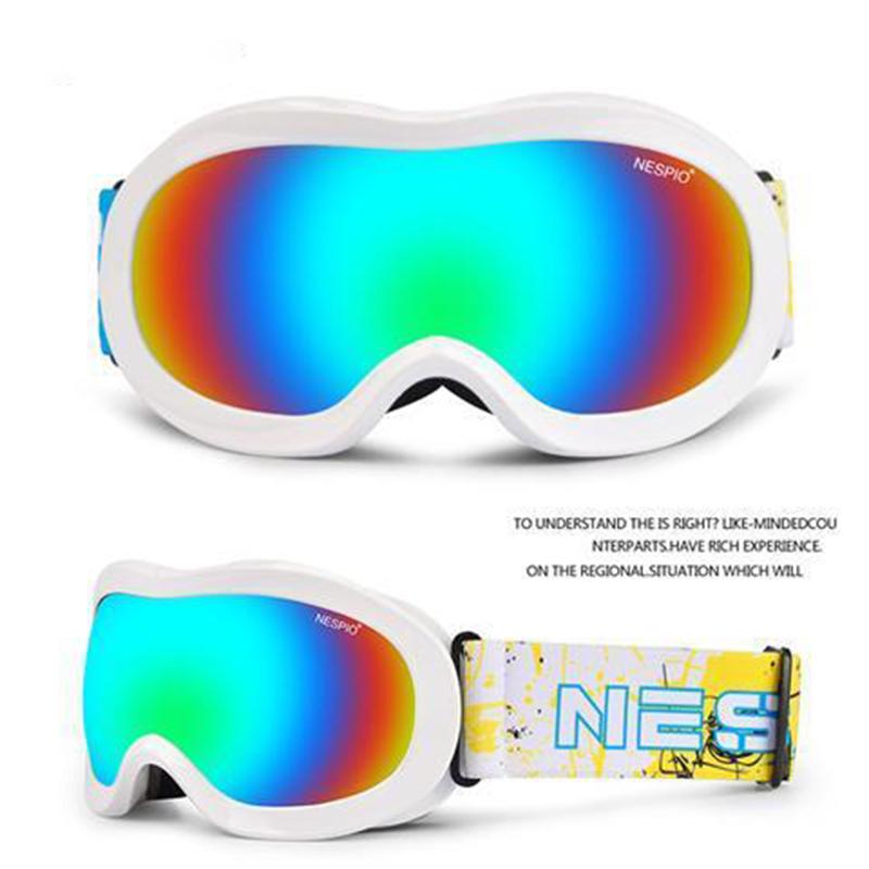 Children's Ski Goggles Men and Women Double Anti-fog Outdoor Mountaineering Snow Skiing Goggles 3-14 Years Old