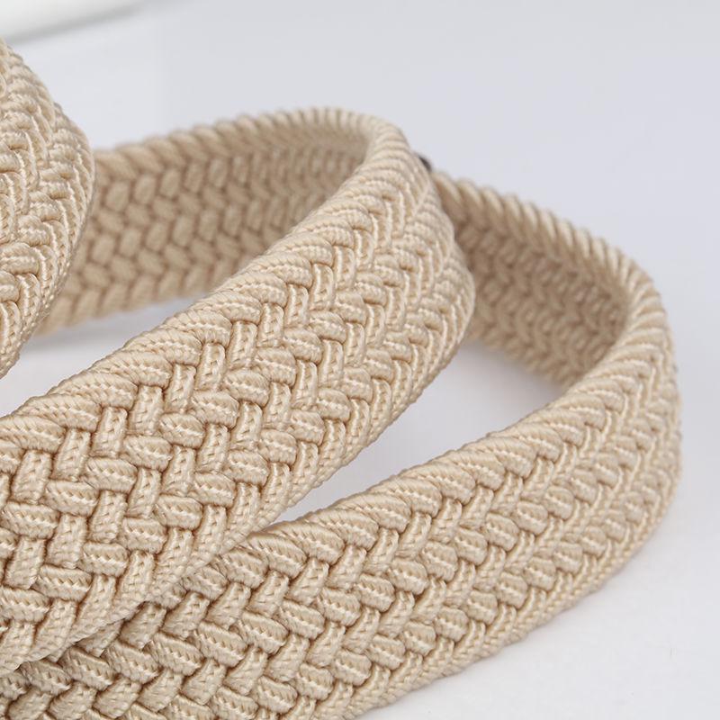 Women's Belt Thin Belt Unisex Students Canvas Stretch Wild Woven Elastic Youth Pants Belt