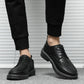 Summer Leather Shoes Male Business Dress Casual Men's Shoes Youth Breathable Black Small Leather Shoes