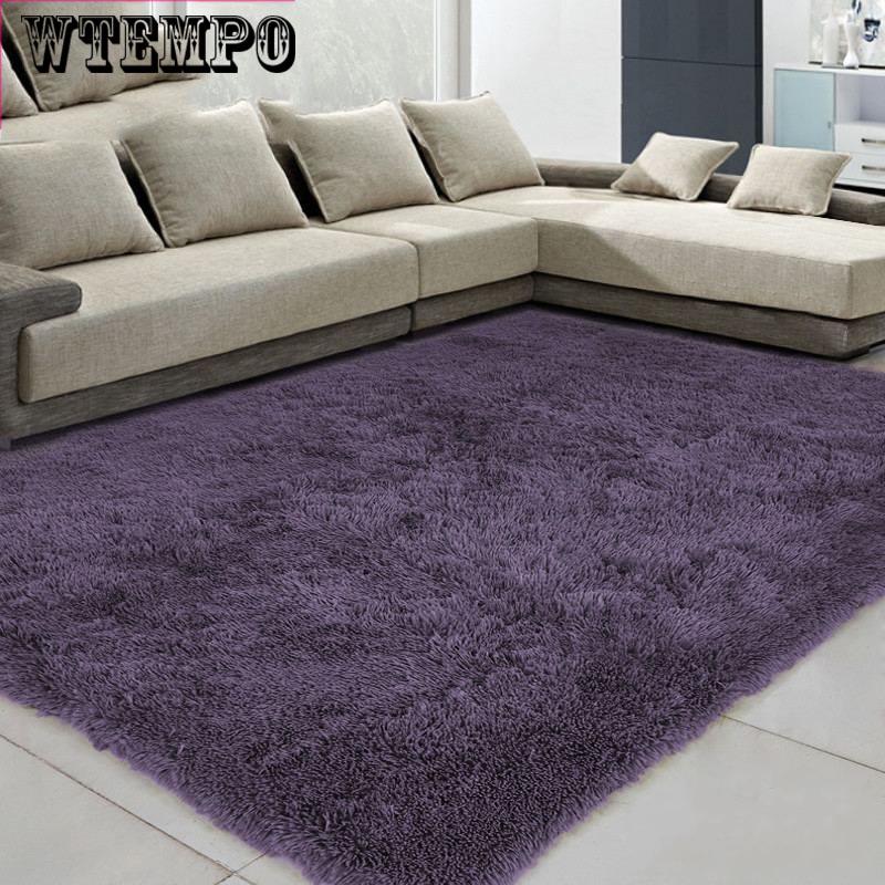 Living Room Carpet European Fluffy Mat Kids Room Rug Bedroom Mat Antiskid Soft Faux Fur Area