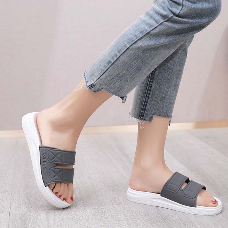 Thick-soled Slippers Women Summer Wear Students Korean Fashion All-match Home Non-slip Sandals and Slippers