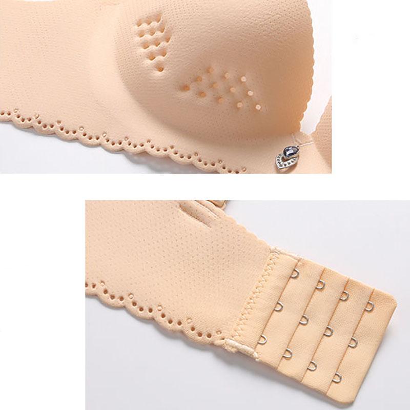 Four Seasons Thin Ladies No Steel Ring Plus Size Underwear Students Gather Big Bra