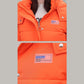 Women Winter Thickening Coats Hooded Jackets Stripes Plus Size Warm Mid-length Slim Padded Jacket Medium Long Bright Color Girls Student Coat