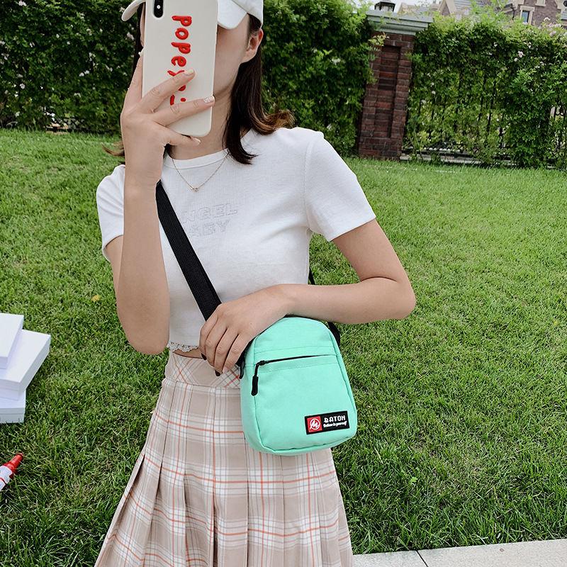 Mobile Phone Bag Small Bag Trendy Fashion Messenger Female Bag Student Net Red All-match Small Shoulder Bag Mini Canvas Bag
