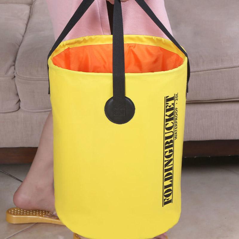 Portable Foot Soaking Bag Washbasin Outdoor Foldable Travel Artifact Heat Preservation Dormitory Foot Washing Bucket Over Calf Heightening