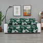 Grey Green Color Leaves Print Sofa Slipcover Anti-Slip Removable Washable Sofa Cover Furniture Protector Pet Mats