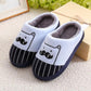Women Slippers Winter Warm Cotton Shoes Pink Cute Embroidery Thick Fleece Plus Size Men Slides Home Couples Slippers Non Slip
