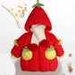 Winter Padded Coat Girl Floral Mushroom Pattern Princess Style Padded Coat Cute Mid-length Cotton Coat Girl Plus Velvet Coat