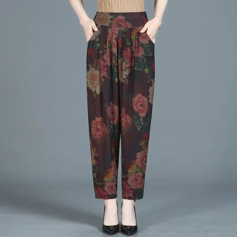 All-match Harem Pants Korean Loose and Thin Radish Pants Plus Size Fat Casual Lantern Pants Women