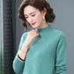Autumn and Winter Mid-length Loose Dress Thickened Half High Neck Knitted Base Skirt Simple Casual Women Sweater Dress