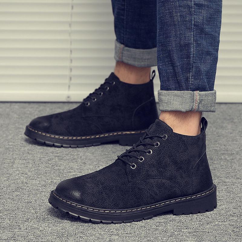 Men Winter Shoes High To Help Martin Boots Tooling Boots Men Casual Shoes Mens Boots Chelsea Shoes