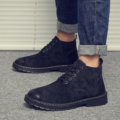 Men Winter Shoes High To Help Martin Boots Tooling Boots Men Casual Shoes Mens Boots Chelsea Shoes