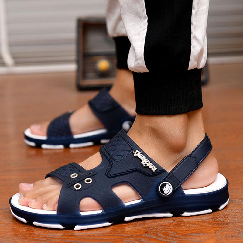 Sandals Men's Slippers Men's Summer Beach Shoes Hole Shoes Slippers Slippers Inside Bathroom