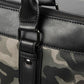 Business Briefcase Men Camouflage PU Leather Zipper Waterproof Handbag Shoulder Bags Messenger Bag