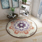 Round Carpet National Wind Retro American Computer Chair Hamper Pad Bedroom Living Room Book Clothes Room Non-slip
