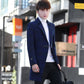 Men's Woolen Coat Long Windbreaker Man Jacket Overcoat for Male Casual Outwear Men Winter Clothing