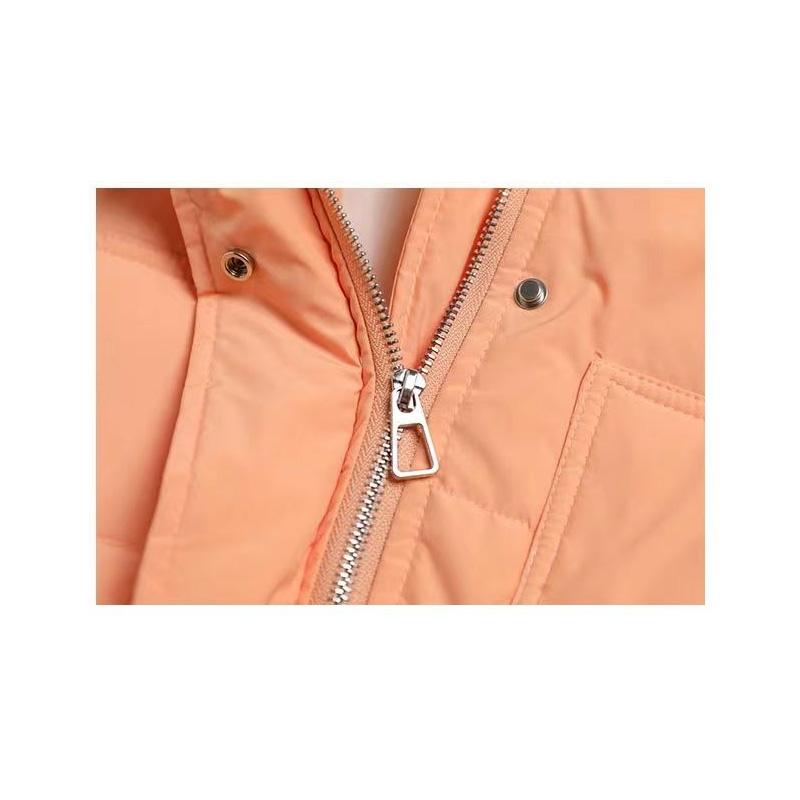 White Duck Down Jacket Korean Style Loose Bread Down Jacket Women Mid-length Hooded Cocoon Coat