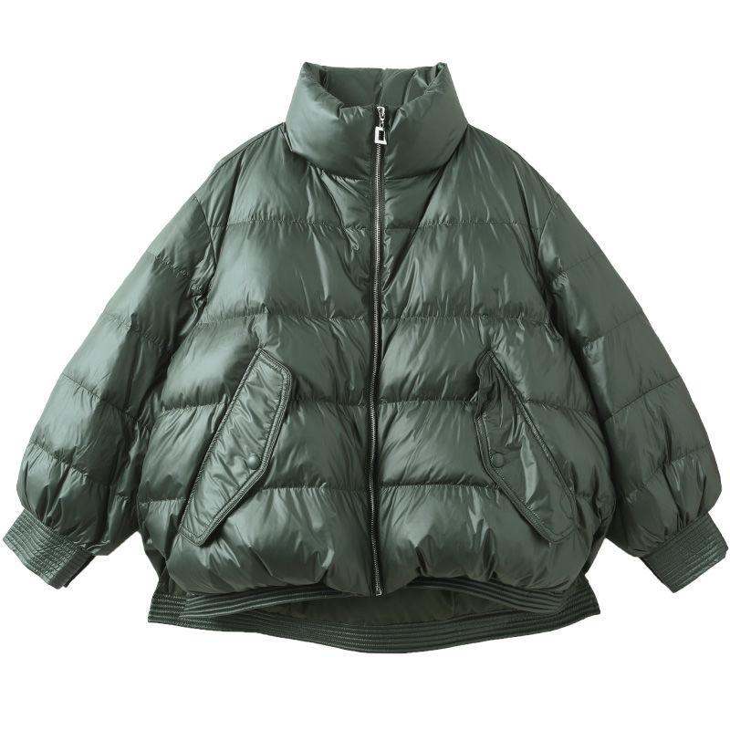 Women's Short Down Jacket Winter Fashion Trend Stand-up Collar Small Wild Warm and Comfortable White Duck Down Jacket